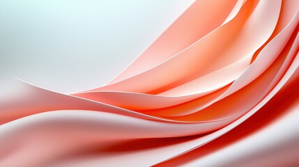 Abstract Coral Swirls Soft Elegant Design