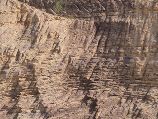 Excavation rock surfaces destroy the environment