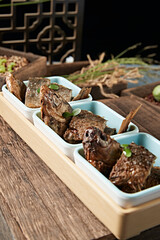 Delicious cold dish: crispy wild high-back crucian carp