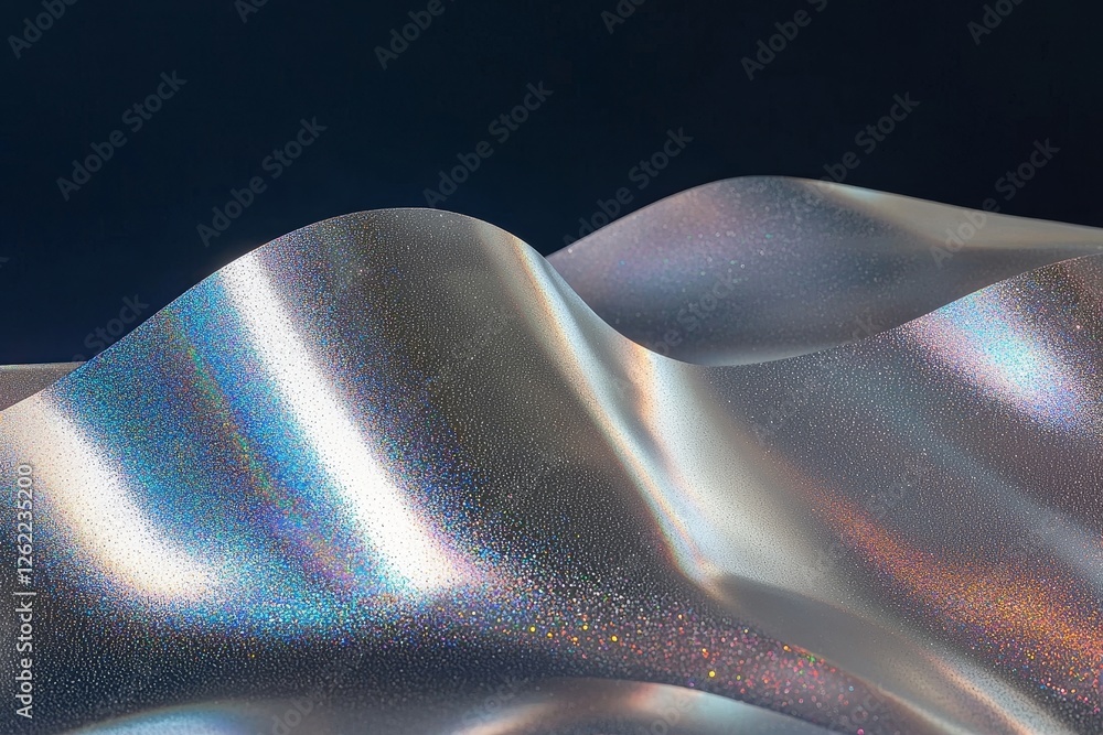Poster the background features a blue multicolor abstract design that is festive and includes a rainbow pea