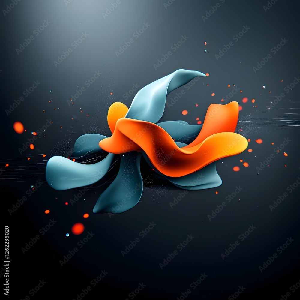Poster shimmering digital script flowing with glowing text an abstract data visualization in a futuristic e