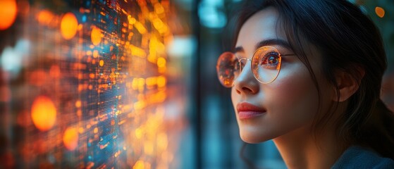 Professionals Collaborating with Holographic Technology