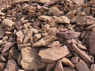 Excavation rock surfaces destroy the environment