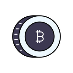 Bitcoin vector icon