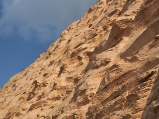 Fototapeta premium Excavation rock surfaces destroy the environment