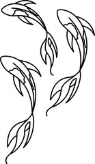 Koi Fish Line Style