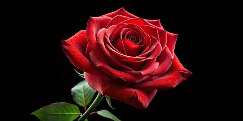 Red Rose Bloom Animation Dark Background - Cinematic 4K  Photorealistic Animated Rose