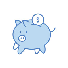 Piggy Bank vector icon