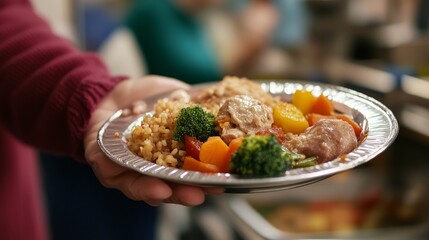 Hearty Meal Served on a Plate