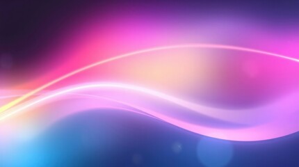 Abstract Gradient Background with Glowing Light Wave and Smooth Color Transition