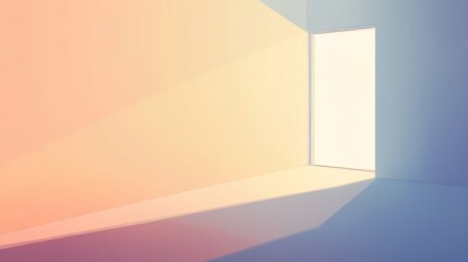 Obraz premium minimalism cubinism background, 16:9