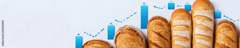 Poster a conceptual bread graph with price and demand correlations.