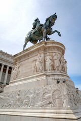 Obraz premium Monument à Victor-Emmanuel II à Rome en Italie