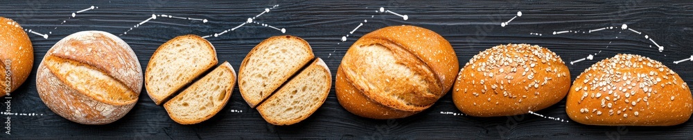 Poster a conceptual bread graph with price and demand correlations.