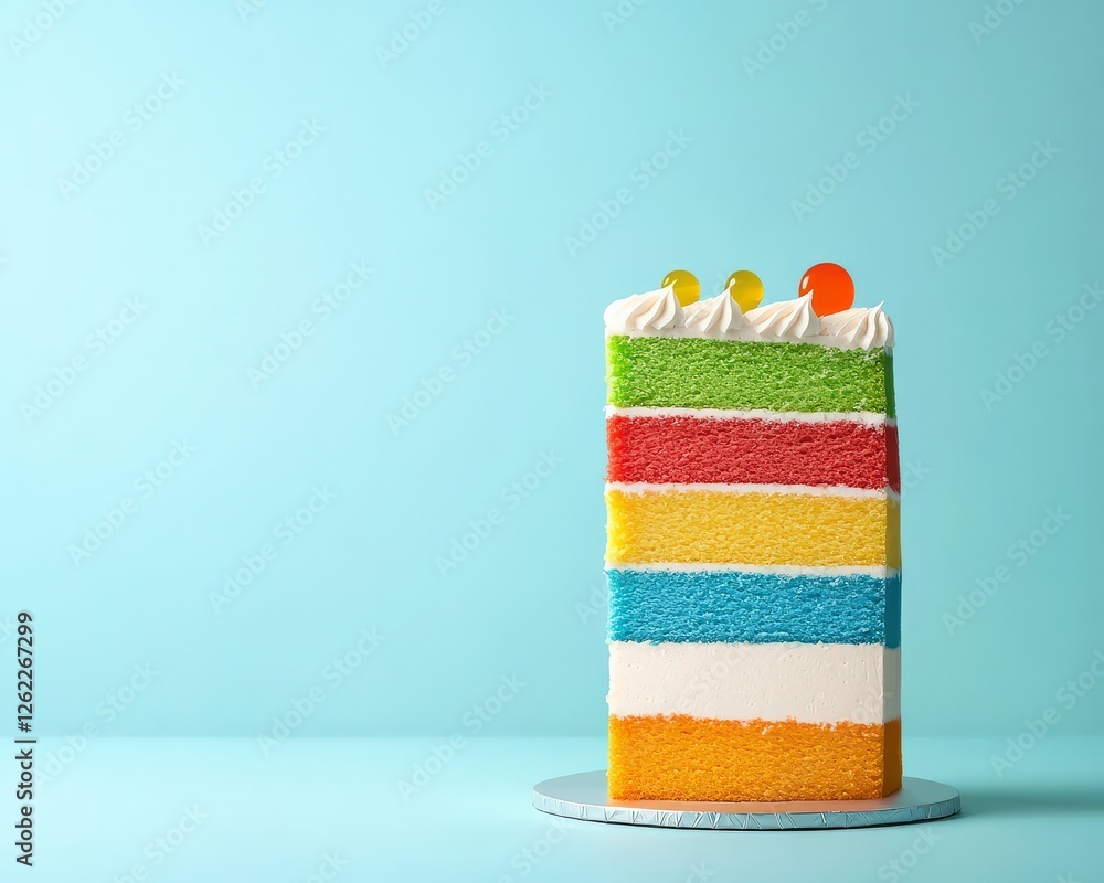 Poster a conceptual cake with layers representing cost analysis.