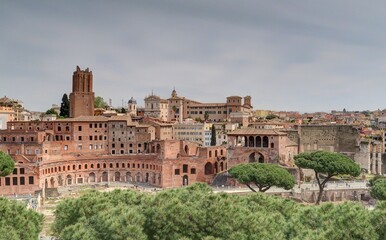 Obraz premium mont du capitole et mont palatin à Rome 