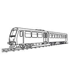Train icon, black and white PNG for transportation and travel themes