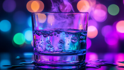 a  glass of water closeup clean fresh water for good health