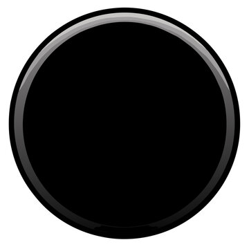 black glossy button