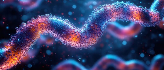 Colorful Representation of Bacterial Growth in Abstract Form