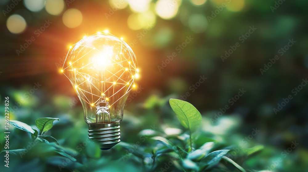 Poster vector version. light bulb isolated on white as a symbol or power concept. jpeg version is also avai