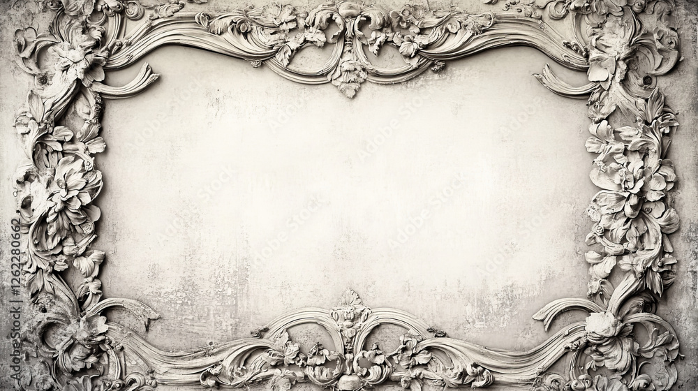 Poster vintage frame in victorian style for design as a background. jpeg version also available in gallery