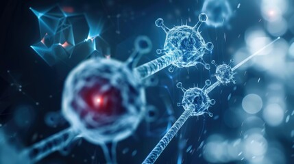 Exploring molecular structures laboratory scientific imagery digital environment close-up view biotechnology and innovation