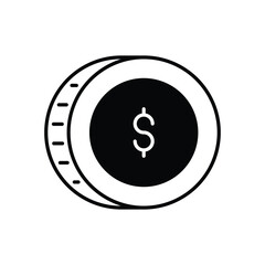 Obraz premium Dollar Sign vector icon