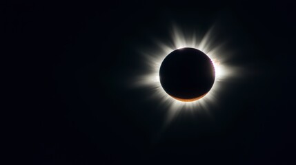 Obraz premium Total Solar Eclipse Sun Corona Celestial Event Space Photography