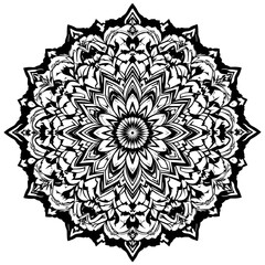 round ornamental round lace pattern