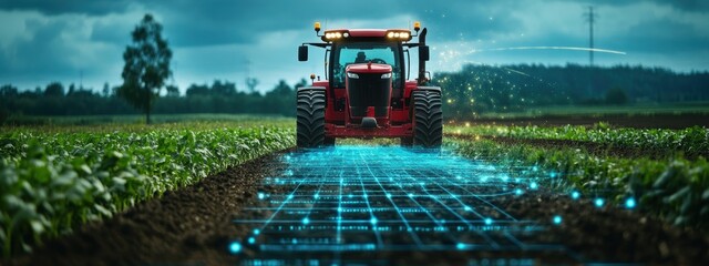 Smart Farming Precision Agriculture Tractor Technology