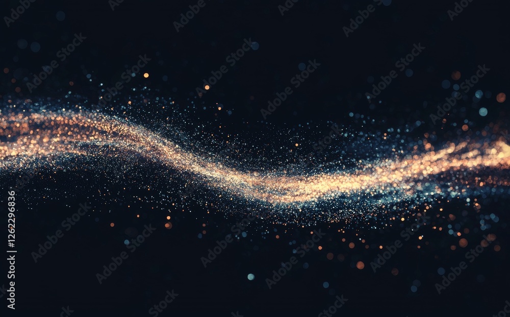 Poster background design with an abstract futuristic theme and blue technology elements