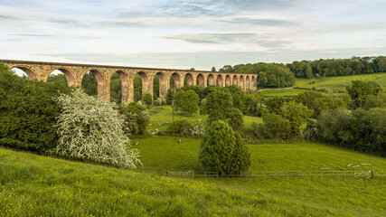 Obraz premium Cefn Mawr Viaduct near Pentre, Wales, UK