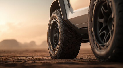 Cool and Masculine Tire Theme, Futuristic tire design concept showcasing rugged off road capabilities