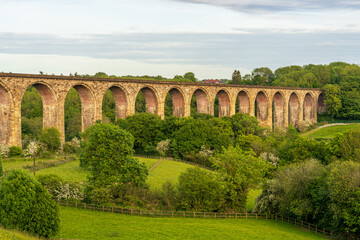 Obraz premium Cefn Mawr Viaduct near Pentre, Wales, UK