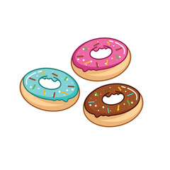 Vector illustration of donut icon isolated