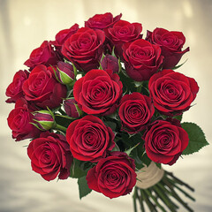 bouquet of red roses