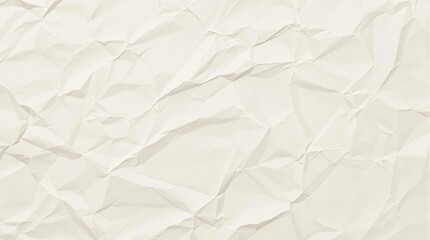 Fototapeta premium A white paper with a lot of creases and wrinkles
