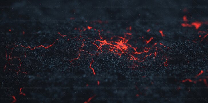 A stylized depiction of a neon-illuminated network, ideal for use in marketing materials, websites, and presentations focused on technology, innovation, and digital concepts