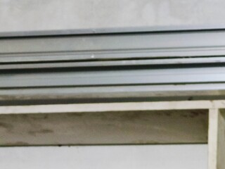 abstract background of metal profile in construction site, industrial background.