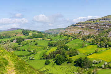 Obraz premium Denbighshire landscape near Castell Dinas Bran, Wales, UK