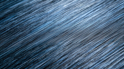 Close up of textured anodized aluminum surface with sleek finish, showcasing fine lines and reflections