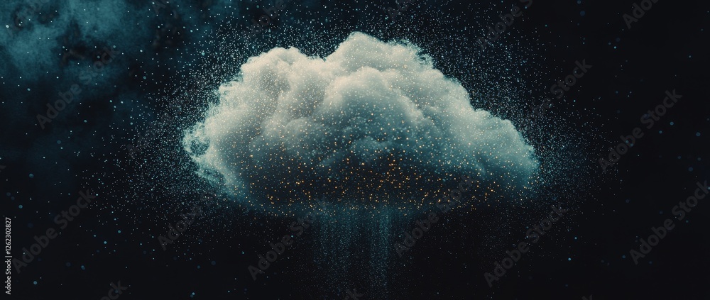 Poster cloud-based cybersecurity solutions that emphasize real-time threat detection and data protectioncyb