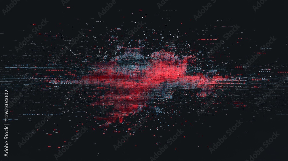 Poster big data technology, data science, analyzing stock, generative ai, deep learning, machine learning a
