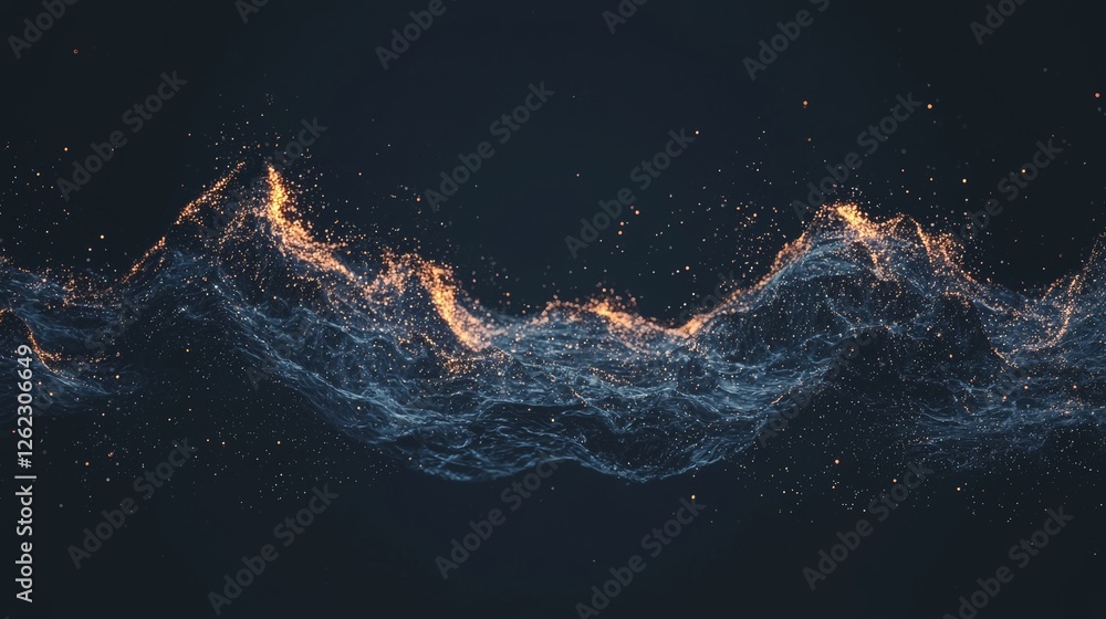 Poster a vibrant and dynamic digital illustration of technology is formed by the use of glowing connections