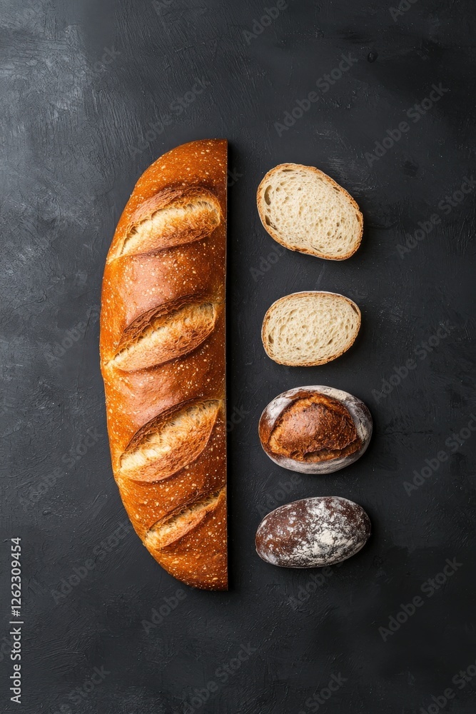 Poster a graph comparing traditional and modern bread-making methods.