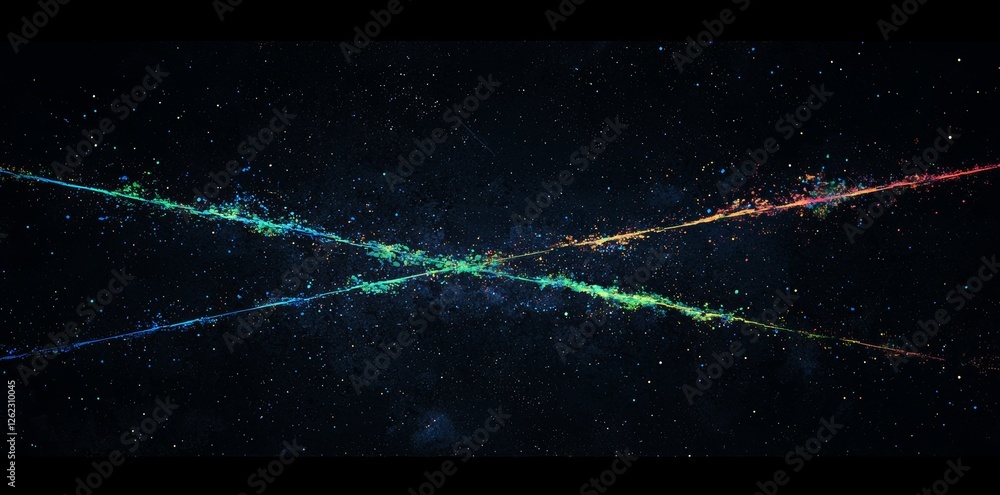 Poster the concept of big data is represented through a digital neural network and the introduction of stoc