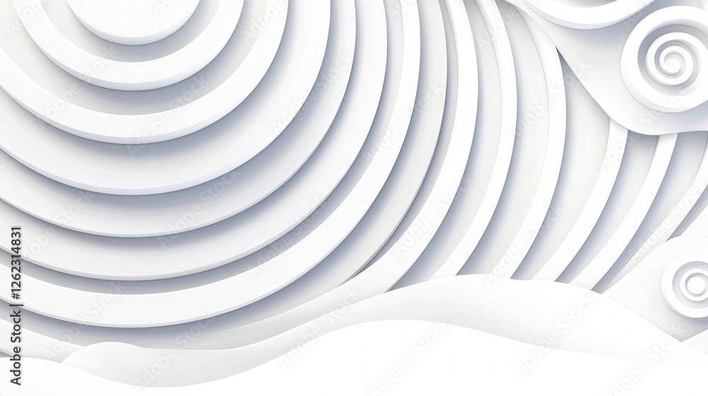 Poster abstract white circular pattern background modern design contemporary texture stylish w