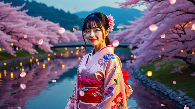 woman in kimono