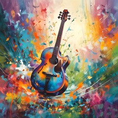 Fototapeta premium Illustration of sound background.